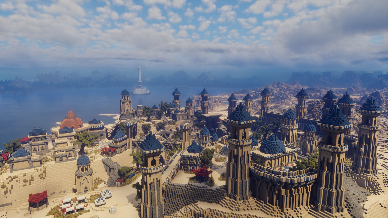 The city of Sentinel and the Iliac Bay.
